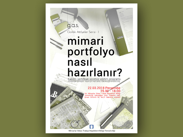“Mimari Portfolyo Nasıl Hazırlanır?” Atölyesi - Arkitera