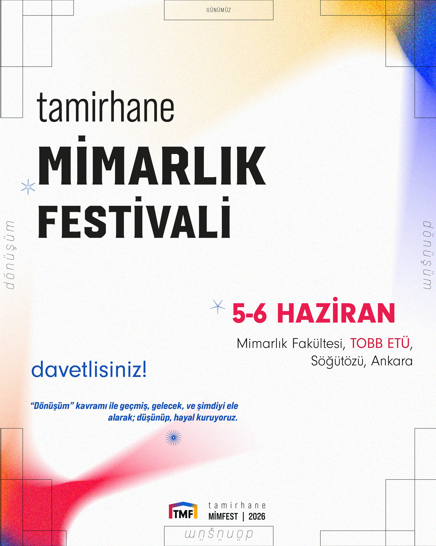 Tobb Etü Tamirhane Mimarlık Festivali 2026